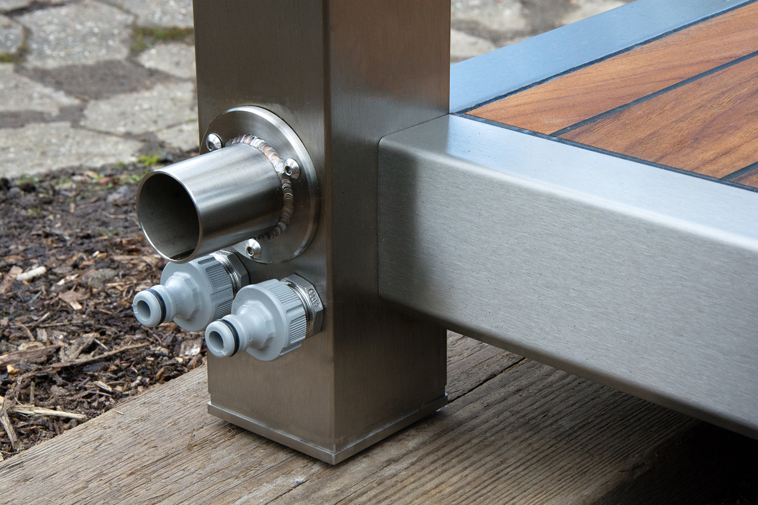 Edelstahl Outdoor Küche outdoor k 252 che aus edelstahl und teakholz Edelstahl Outdoor Küche outdoor k 252 che aus edelstahl und teakholz