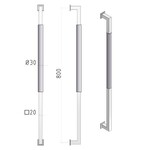 Türgriff Bügelgriff Eckig SG-140